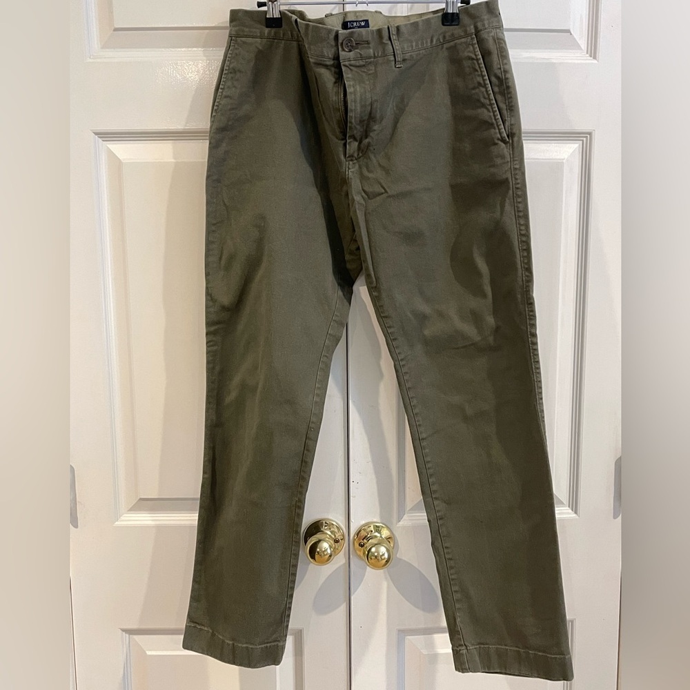 J. Crew Men's Olive Green Chinos